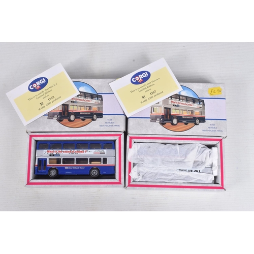 24 - A COLLECTION OF VARIOUS BOXED & UNBOXED DIECAST BUS & COACH MODELS, assorted mainly West Midlands Co... 