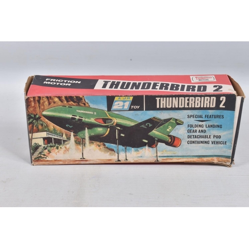 41 - A BOXED JR21 TOYS (J ROSENTHAL) THUNDERBIRD 2, friction drive (working) plastic model, appears compl... 