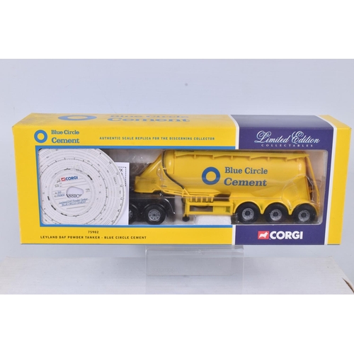 5 - SEVEN BOXED CORGI DIECAST BLUE CIRCLE CEMENT AND TRANSPORT TRUCKS, to include a Limited Edition Buil... 