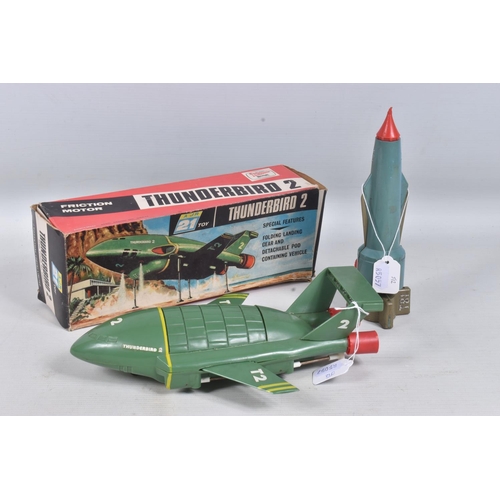 41 - A BOXED JR21 TOYS (J ROSENTHAL) THUNDERBIRD 2, friction drive (working) plastic model, appears compl... 