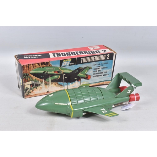 41 - A BOXED JR21 TOYS (J ROSENTHAL) THUNDERBIRD 2, friction drive (working) plastic model, appears compl... 