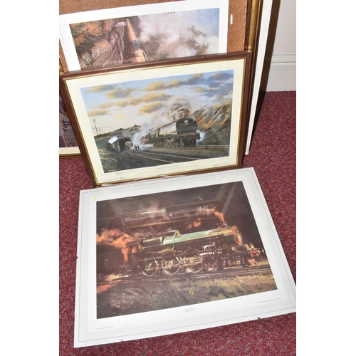 172 - A COLLECTION OF RAILWAY RELATED PRINTS AND PHOTOGRAPHS, majority are framed and glazed, to include t... 