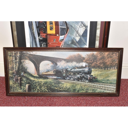 172 - A COLLECTION OF RAILWAY RELATED PRINTS AND PHOTOGRAPHS, majority are framed and glazed, to include t... 