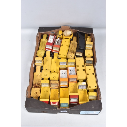 110 - A QUANTITY OF ASSORTED PLAYWORN TINY TONKA VEHICLES, to include a number of Dumper Trucks and articu... 