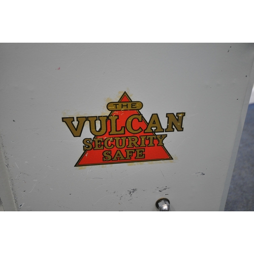 225 - A RYMAN CONRAN 'THE VULCAN SECURITY SAFE' HEAVY METAL SAFE, the single door enclosing a drawer, widt... 