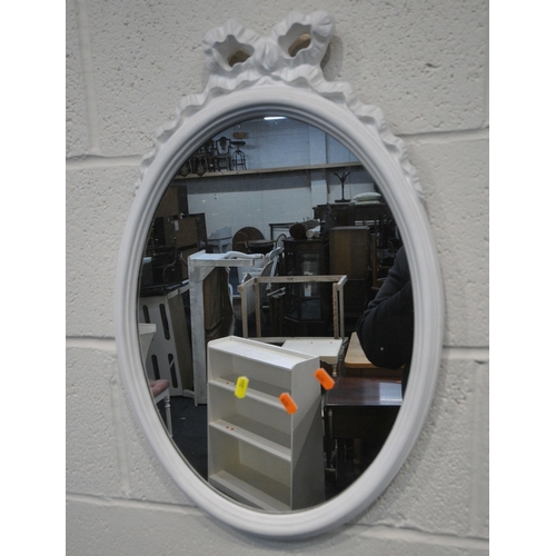 244 - FIVE MIRRORS, varying in shape, size, style, colour, etc, condition report: all with general signs o... 