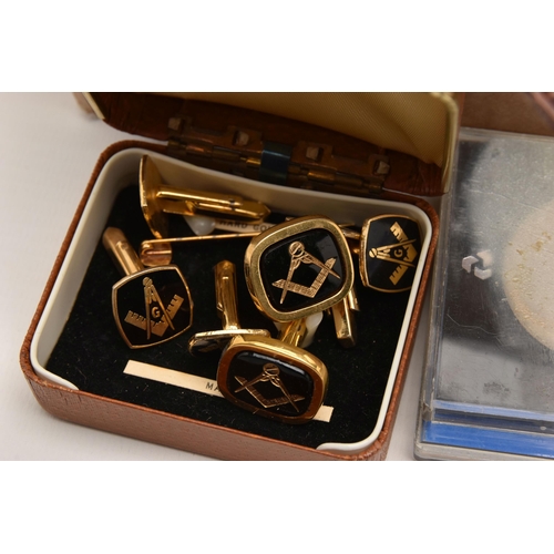 519 - A BOX OF ASSORTED COSTUME JEWELLERY AND ITEMS, to include a white metal marcasite brooch stamped Sil... 