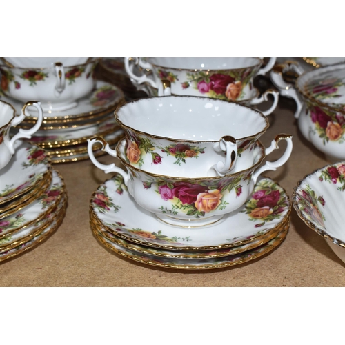 768 - EIGHTY-SIX PIECES OF ROYAL ALBERT 'OLD COUNTRY ROSES' DINNER AND COFFEE WARES to include three lidde... 