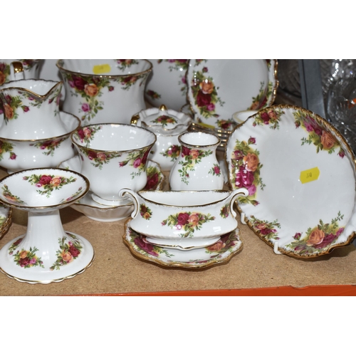 770 - FIFTY-FIVE PIECES OF ROYAL ALBERT OLD COUNTRY ROSES TEA AND GIFTWARES to include a teapot (marked se... 