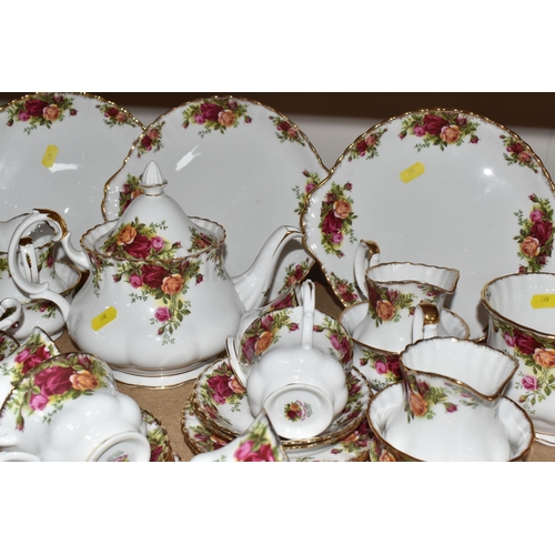 770 - FIFTY-FIVE PIECES OF ROYAL ALBERT OLD COUNTRY ROSES TEA AND GIFTWARES to include a teapot (marked se... 