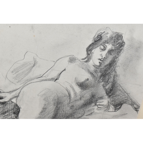 951 - ATTRIBUTED TO BERNARD MENINSKY (1891-1950) RECLINING NUDE FEMALE, an unsigned sketch of a female fig... 