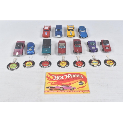 50 - A COLLECTION OF UNBOXED MATTEL HOT WHEELS ORIGINAL 16 REDLINERS, all are marked copyright 1967 Hong ... 