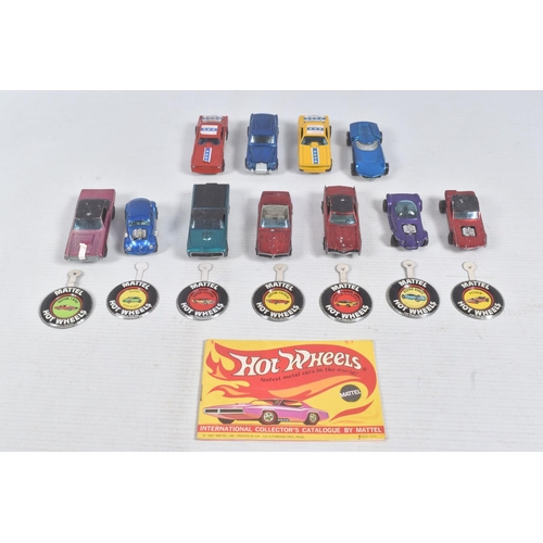 50 - A COLLECTION OF UNBOXED MATTEL HOT WHEELS ORIGINAL 16 REDLINERS, all are marked copyright 1967 Hong ... 