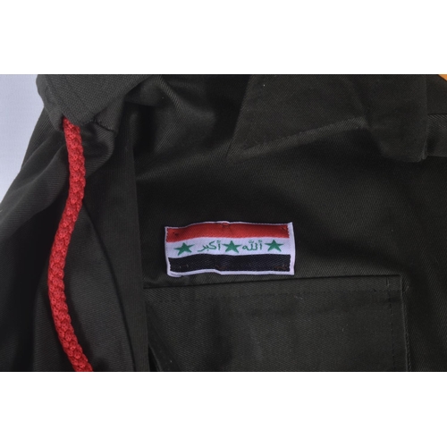 264 - A DARK OLIVE JACKET & TROUSERS COMPLETE WITH INSIGNIA TO A MEMBER OF IRAQI SPECIAL FORCES FROM 2nd G... 