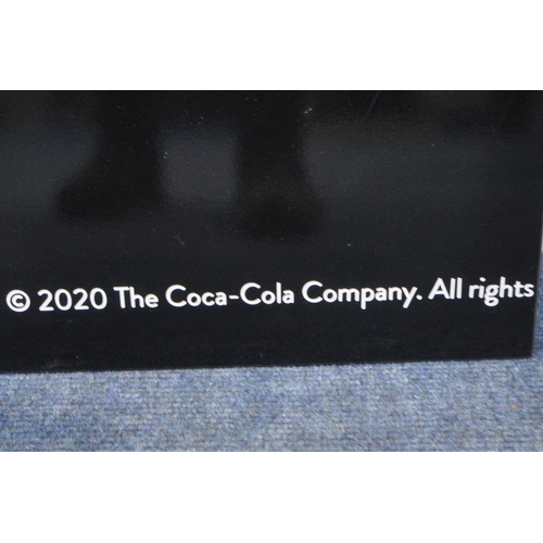 158 - A LARGE COCA-COLA SIGNATURE MIXERS ADVERTISING SIGN, 207cm x 95cm, condition report: no visible dama... 