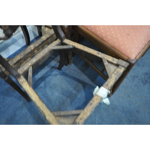 217 - THREE PAIRS OF CHAIRS AND TWO ODD CHAIRS, varying in shape, size, style, timbers, condition report: ... 