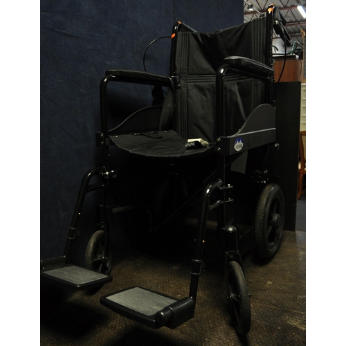 61 - A DRIVE MEDICAL EXPEDITION FOLDING WHEELCHAIR with two footrests