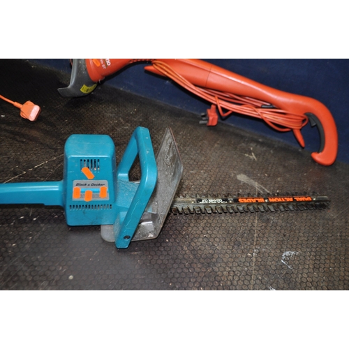 64 - A FLYMO MINI TRIM ST STRIMMER along with a Black and Decker Hedge Trimmer (both PAT pass and working... 