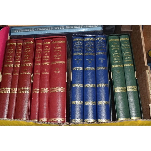 ONE BOX OF HARDBACK MOSTLY REFERENCE BOOKS to include nine Folio ...