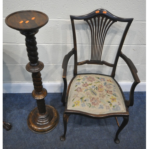 184 - A REPRODUCTION MAHOGANY CIRCULAR TILT TOP TRIPOD TABLE, with a bird cage mechanism, tapered support,... 