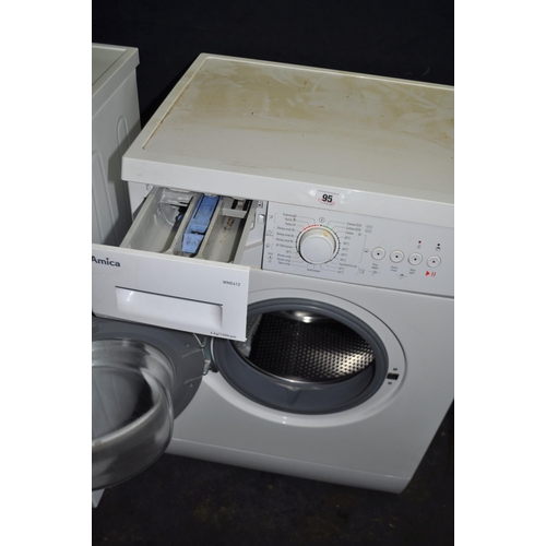 95 - AN AMICA WME612 WASHING MACHINE width 60cm, depth 55cm, height 85cm (PAT pass, spin cycle run but no... 