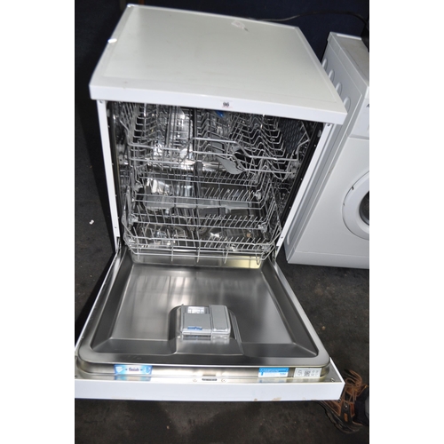 96 - A BEKO DVN04X20W DISH WASHER width 60cm, depth, 60cm, height 85cm (PAT pass and powers up but not te... 