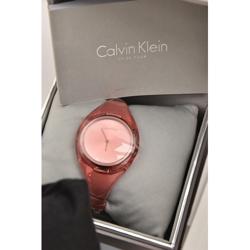 525 - AN ASSORTMENT OF 'CALVIN KLEIN' WATCHES, twelve ladies quartz movement wristwatches, five with boxes... 