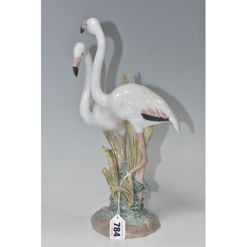 784 - A LLADRO FLAMINGOS FIGURE GROUP, model no 6641, sculptor Marco Antonio Nogueron, issued 1999-2002, h... 