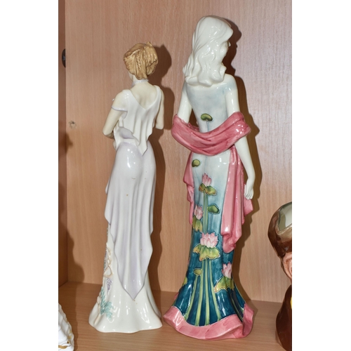 805 - A GROUP OF FIGURINES AND DECORATIVE ITEMS to include a Royal Doulton 'Impressions Summer Blooms' fig... 