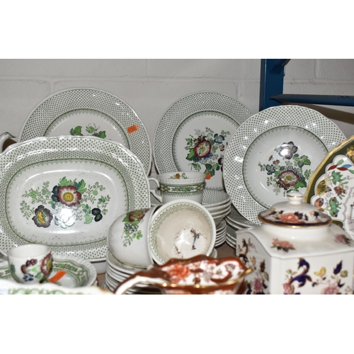 997 - A LARGE COLLECTION OF MASON'S IRONSTONE DINNER WARE, comprising 'Paysley Patt' two small serving dis... 