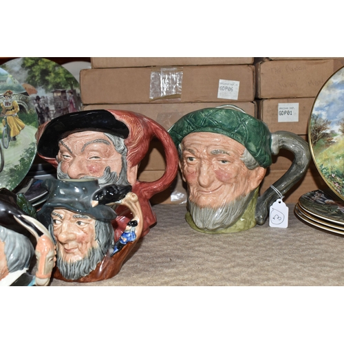 872 - A GROUP OF ROYAL DOULTON CHARACTER JUGS AND COLLECTORS PLATES, comprising Royal Doulton character ju... 