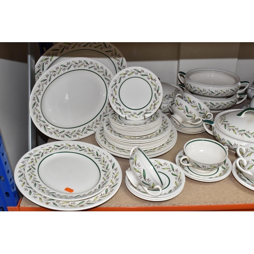 909 - ROYAL DOULTON DINNERWARE, comprising 'Almond Willow', D6373, Rd. No.32008, oval meat plates, covered... 