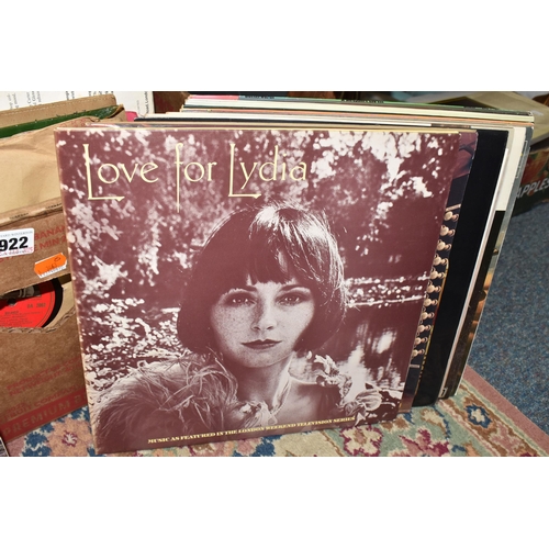 922 - THREE BOXES OF LP VINYL RECORDS AND FRAMED PRINTS, approximately two hundred LP classical music reco... 