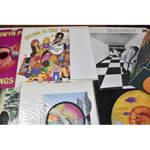 997 - A BOX OF RECORDS, thirty LPs and 12'' singles to include Camembert Electrique Gong VC502, Budgie In ... 