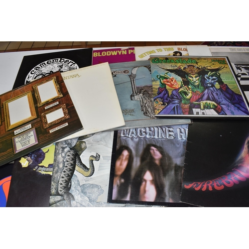 997 - A BOX OF RECORDS, thirty LPs and 12'' singles to include Camembert Electrique Gong VC502, Budgie In ... 