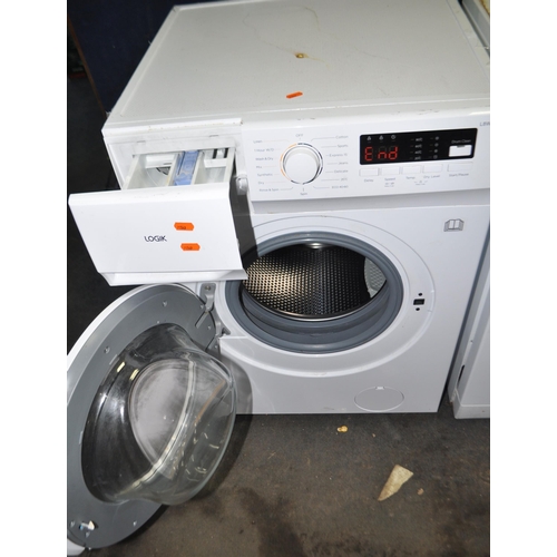 58 - A LOGIK L8W5D20 WASHING MACHINE width 60cm, depth 60cm, height 85cm (PAT pass, spin cycle run but no... 