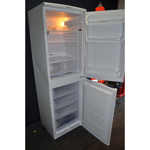 61 - A HOTPOINT RFAA52 TALL FRIDGE FREEZER, width 55cm, depth 57cm, height 174cm (PAT pass and working at... 