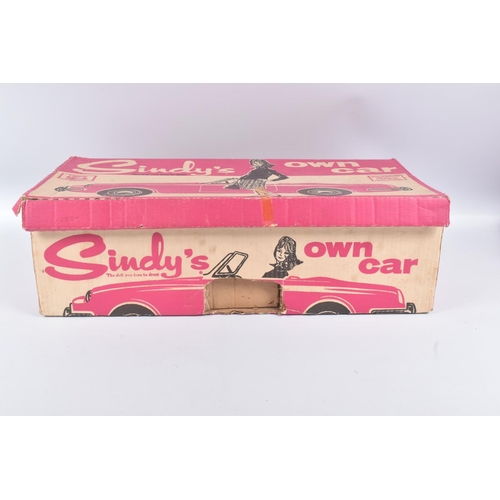 8 - A BOXED PEDIGREE SINDY'S OWN CAR, red MGB style car, complete and in fairly good condition, has usua... 