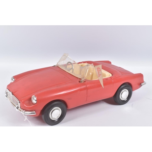 8 - A BOXED PEDIGREE SINDY'S OWN CAR, red MGB style car, complete and in fairly good condition, has usua... 