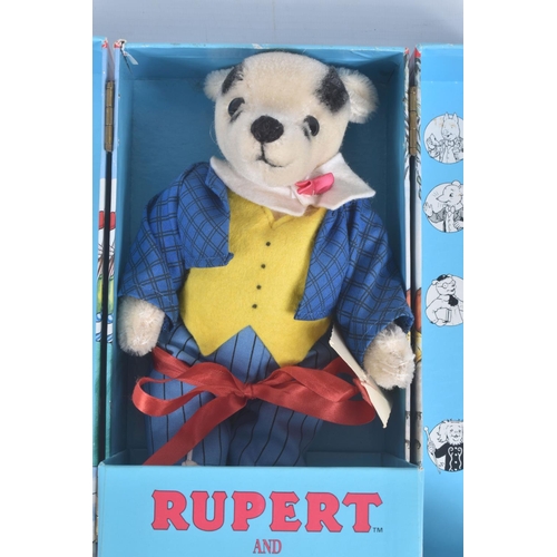 9 - A BOXED MERRYTHOUGHT RUPERT THE BEAR, limited by licence No.03477, jointed body, appears complete an... 