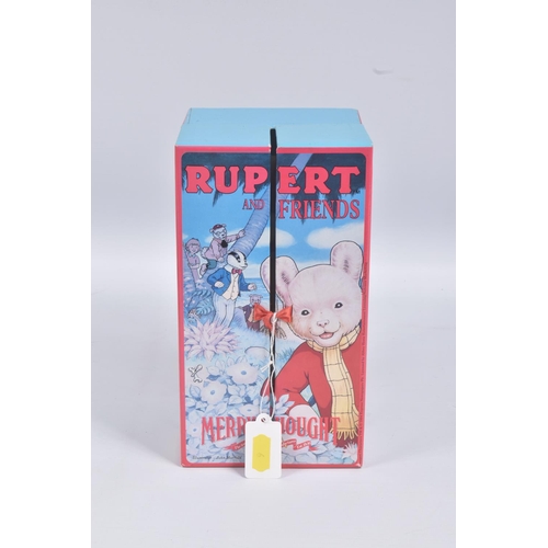 9 - A BOXED MERRYTHOUGHT RUPERT THE BEAR, limited by licence No.03477, jointed body, appears complete an... 