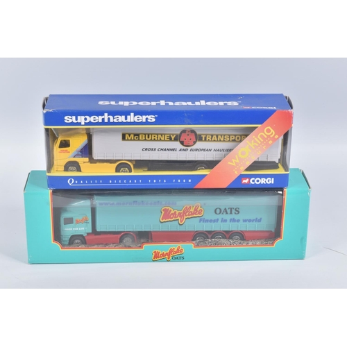 13 - A COLLECTION OF BOXED AND UNBOXED CORGI SUPERHAULERS & WHEELZ LORRY/TRUCK MODELS, boxed models all i... 