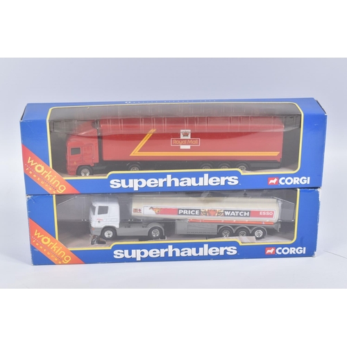 13 - A COLLECTION OF BOXED AND UNBOXED CORGI SUPERHAULERS & WHEELZ LORRY/TRUCK MODELS, boxed models all i... 