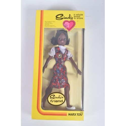 48 - A BOXED MARX TOYS SINDY GAYLE DOLL, numbered 1000, featuring a posed lady in floral dress and white ... 