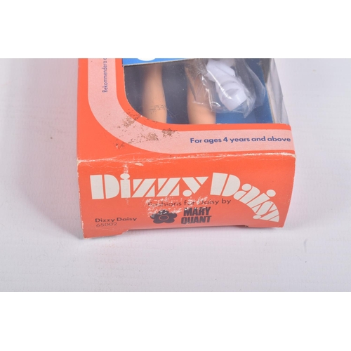 60 - A BOXED FLAIR TOYS MARY QUANT DIZZY DAISY DOLL, No.65002, doll and outfit including shoes both in go... 