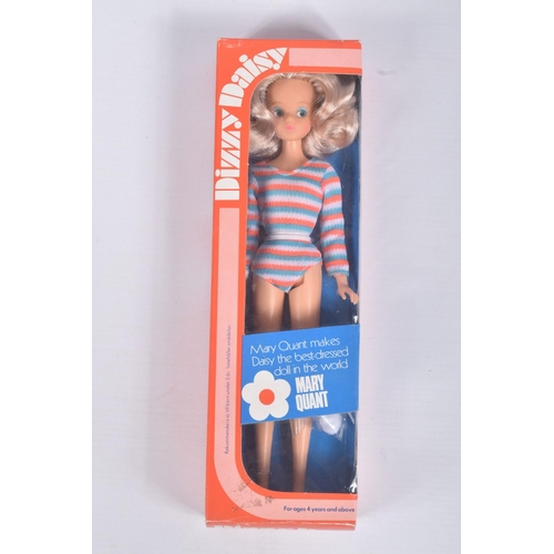 60 - A BOXED FLAIR TOYS MARY QUANT DIZZY DAISY DOLL, No.65002, doll and outfit including shoes both in go... 