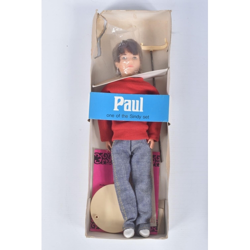 63 - A BOXED PEDIGREE PAUL DOLL, No.13MPS, doll marked 'Made in Hong Kong', in Casual outfit with white s... 