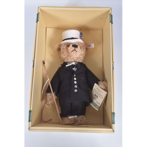 67 - A BOXED STEIFF LIMITED EDITION MOHAIR IRON GUSTAV TEDDY BEAR, No.655241, made for Wertheim Berlin, L... 