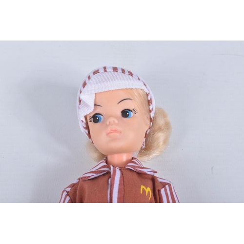 69 - A RARE McDONALDS SINDY DOLL, c.1982, blonde doll marked 033055X to back of neck and Hong Kong to but... 