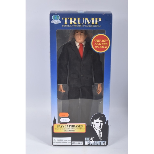 75 - A BOXED STEVENSON ENTERTAINMENT GROUP DONALD J. TRUMP 12   TALKING DOLL, from 'The Apprentice' era c... 